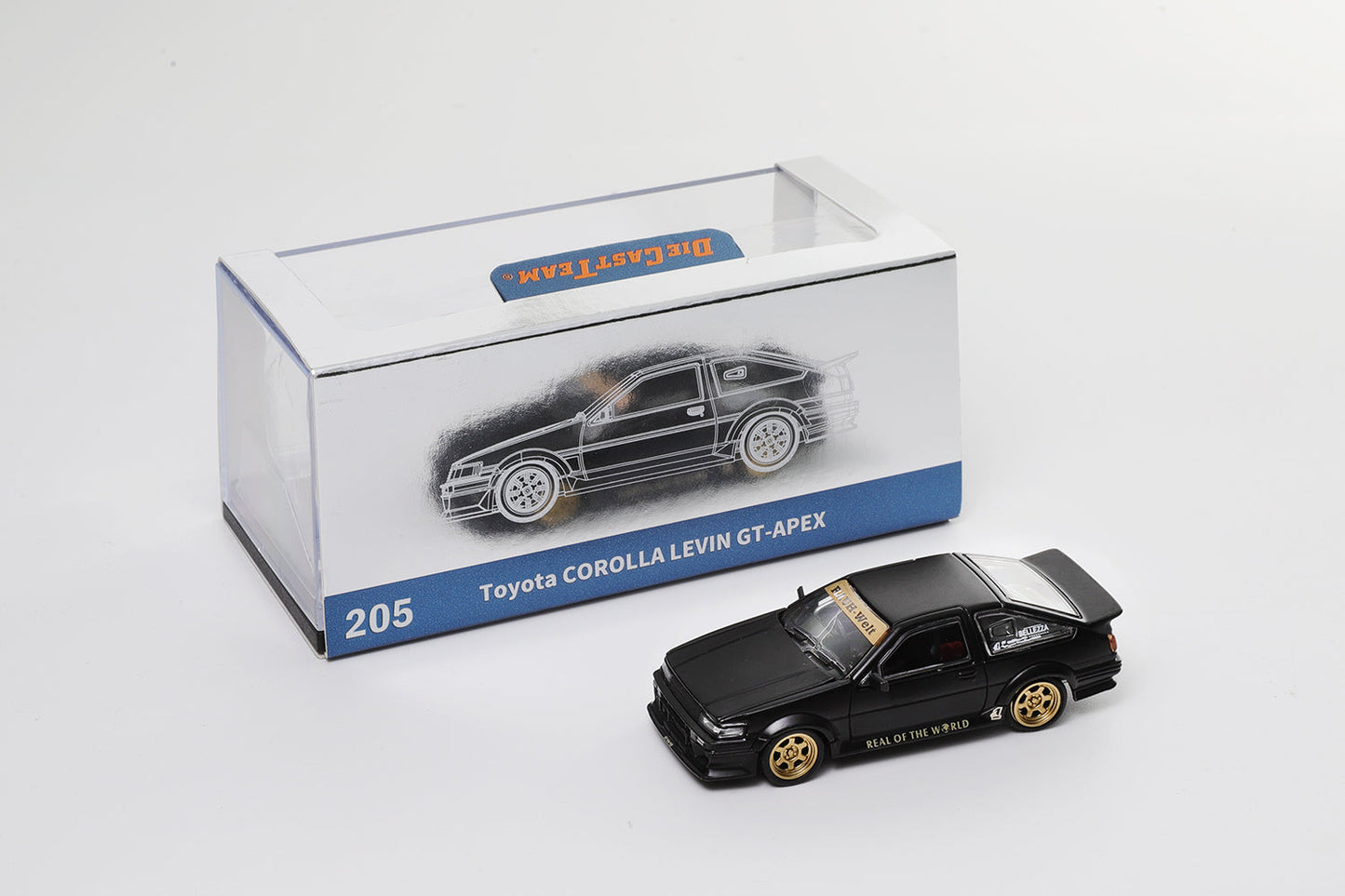 Die Cast Team 1:64 Toyota Wide-Body AE86 Black Diecast Model Car | Premium JDM Collectible Display Edition