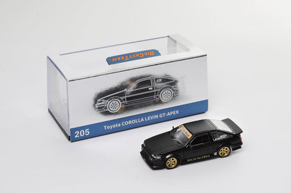 Die Cast Team 1:64 Toyota Wide-Body AE86 Black Diecast Model Car | Premium JDM Collectible Display Edition