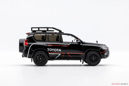 GCD 1:64 Toyota Land Cruiser Prado 150 Rally Version RHD – Black | Premium Diecast SUV Model Car