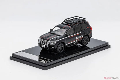 GCD 1:64 Toyota Land Cruiser Prado 150 Rally Version RHD – Black | Premium Diecast SUV Model Car