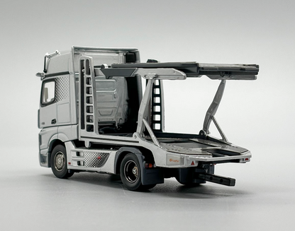 GCD 1:64 Silver AMG Actros Gigaspace 4x2 Trailer Truck Model Diecast Metal Car