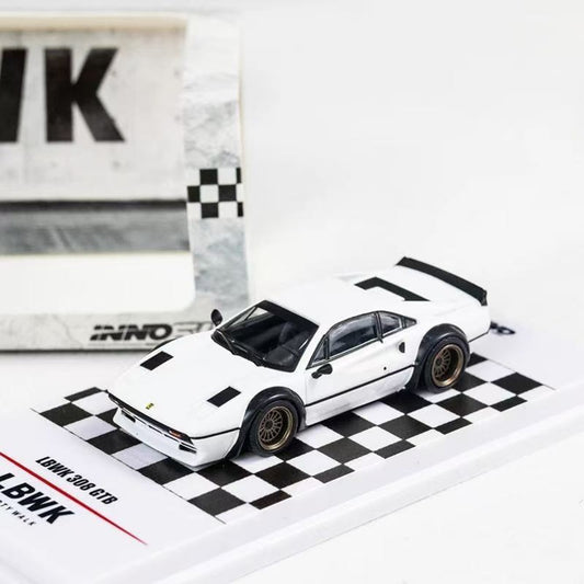 INNO64  1:64 Lbwk 308 Gtb White Diecast Car Model