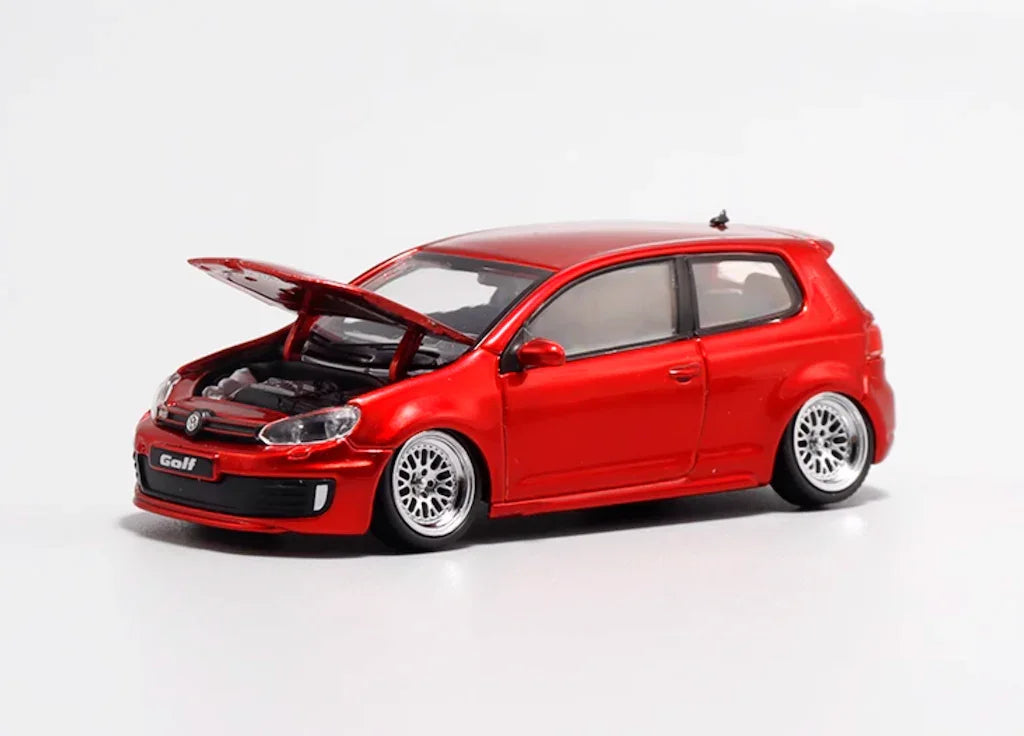 Maxwell  1:64 GOLF GTI MK6 BBS Red Diecast Car Model