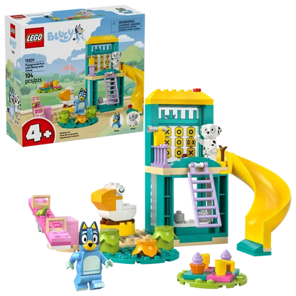 LEGO 11201 Bluey Playground Fun with Bluey and Chloe Sensory Building Blocks - Preschool Pretend Play & Learning Toys for Kids - 4 Year Old Girl & Boy Birthday Gifts - Jaiman Toys