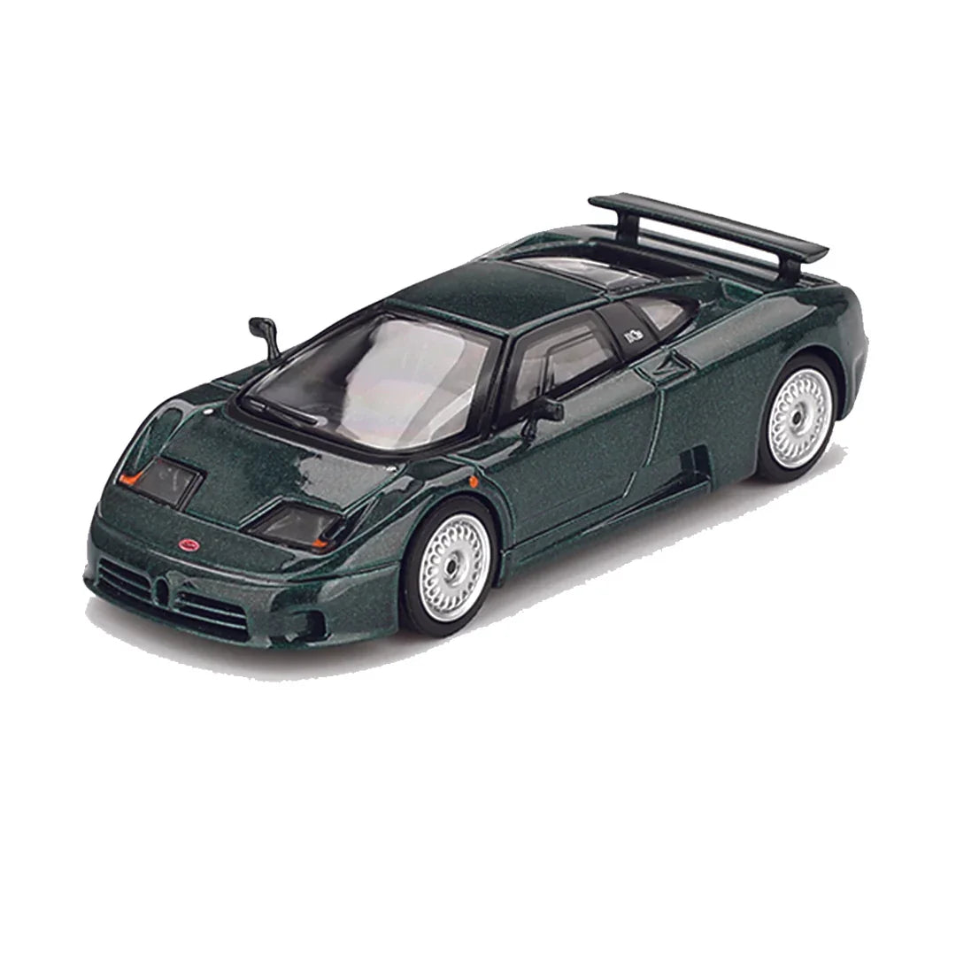 Mini GT 1:64 Bugatti EB110 GT – Verde Scuro (LHD) - Jaiman Toys
