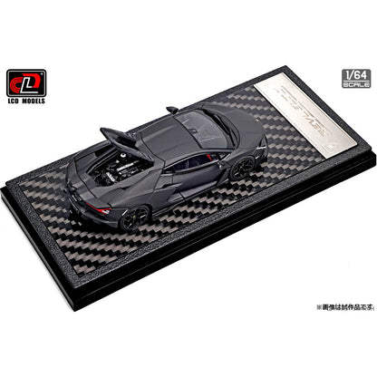 LCD Models 1:64 Lamborghini Revuelto Coupe Diecast Model – Matte Black | LCD64042-BL