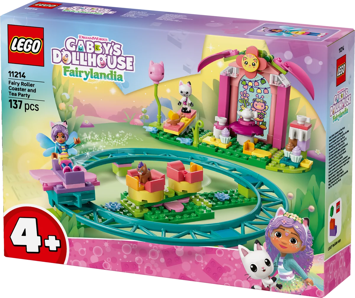 LEGO 11212 Gabby’s Dollhouse Kitty Fairy’s Garden House – Fairy Playset with Gabby & Kitty Fairy, 103 Pieces, Ages 4+