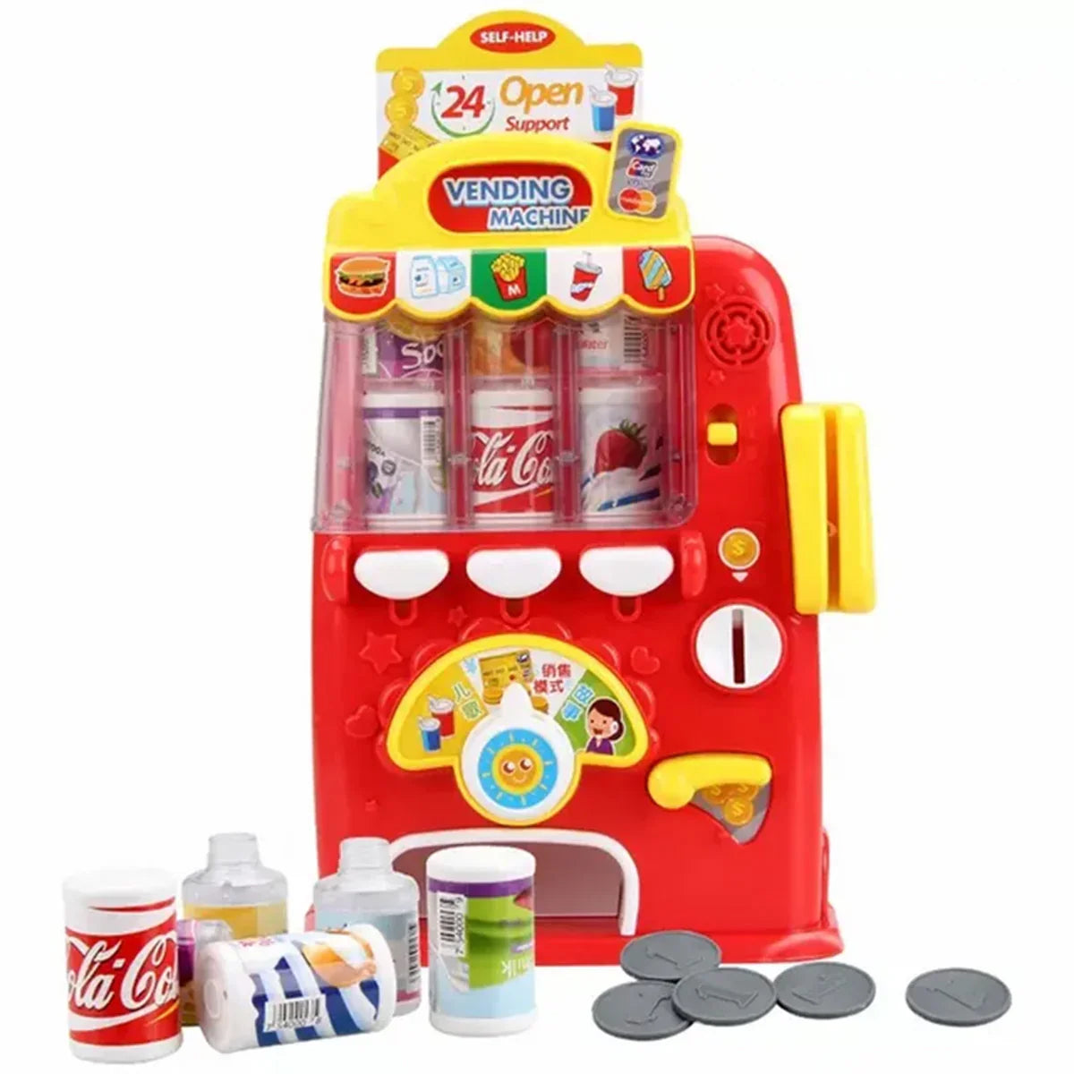 Baby Musical Vending Machine Set, Electronic Drink Machine, Educational Learning Toy - Jaiman Toys