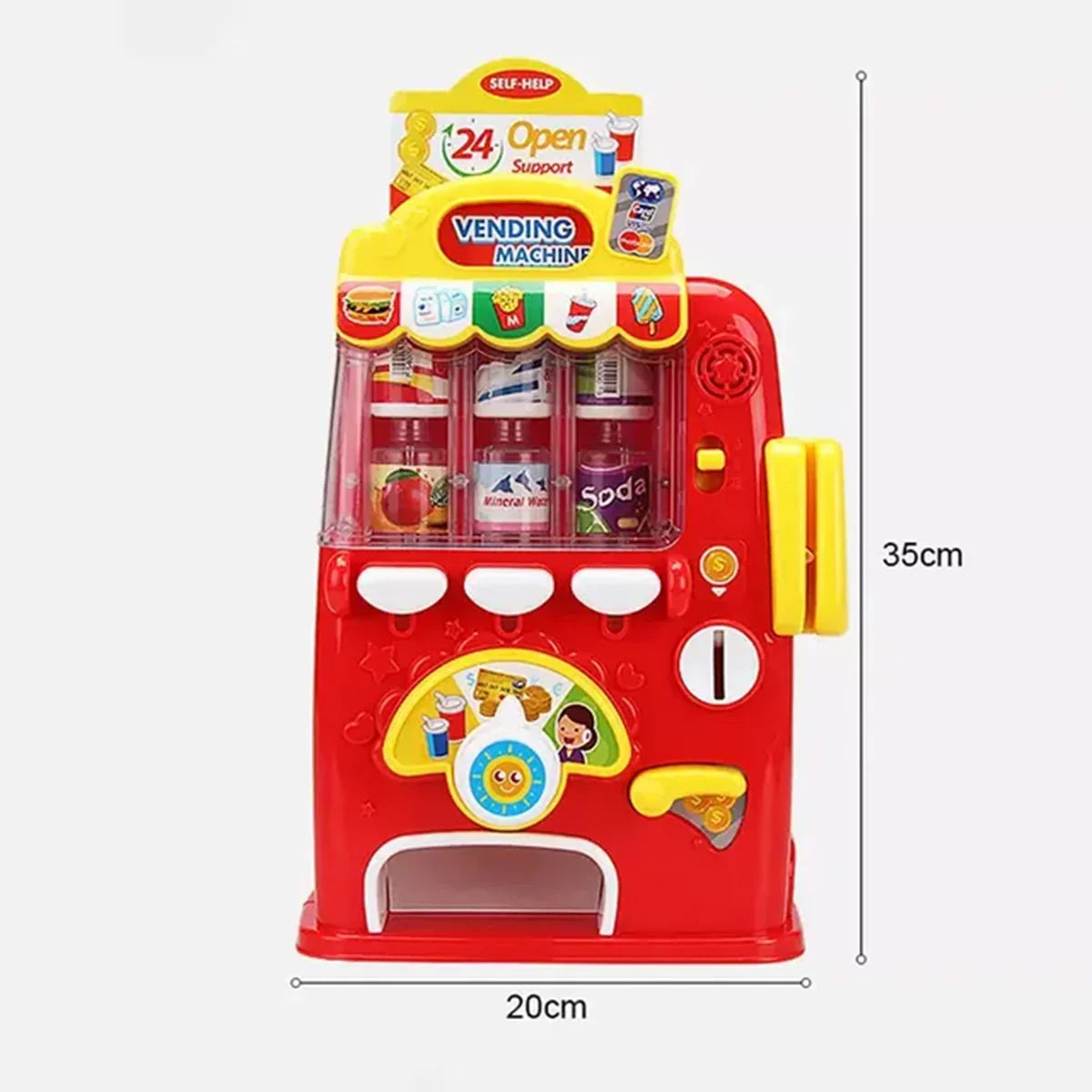 Baby Musical Vending Machine Set, Electronic Drink Machine, Educational Learning Toy - Jaiman Toys