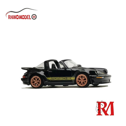 Rhino Model 1:64 Scale Singer 930 Turbo Study Cabriolet Convertible – Black Diecast Car Model - Jaiman Toys