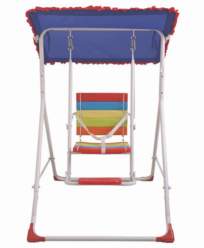 Breatoi Swing Solo : Kids Outdoor Swing with Canopy | Safe & Sturdy Garden Swing for Children Indoor Outdoor-Capacity 50KG