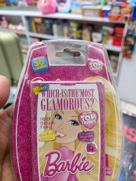 Barbie “Which Is the Most Glamorous?” Deluxe Top Trumps Card Game – 30 Cards – Rare 2015 Collectible Edition