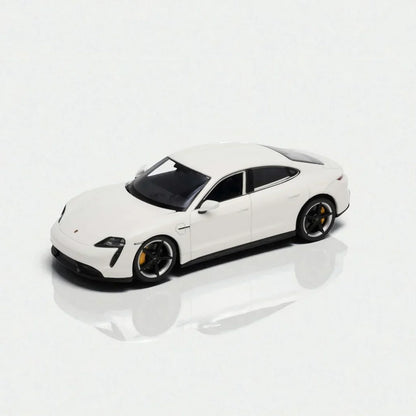 WELLY 1:24 Porsche Taycan Turbo S Die-Cast Car Model - White (24107) - Jaiman Toys