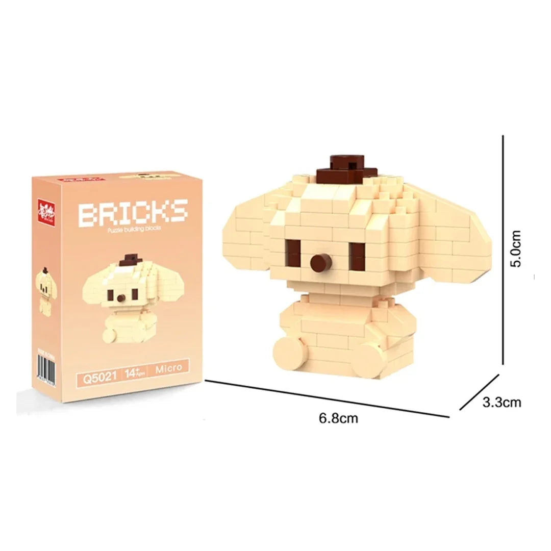 Mini Building Blocks Toy – Sitting Mold Small Particle Set for Kids Birthday Gift