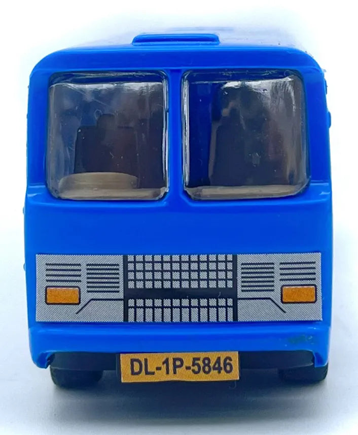 Centy Public Commuters Pull Back Action City Bus Toy – Blue Die Cast Bus Model for Kids 3+ Years