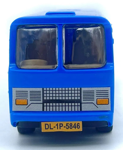 Centy Public Commuters Pull Back Action City Bus Toy – Blue Die Cast Bus Model for Kids 3+ Years