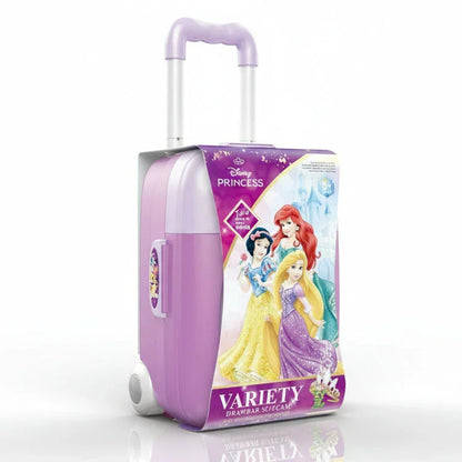 Disney Princess Kitchen Set Kids Drawbar Suitcase with Wheels, Handle & Sound