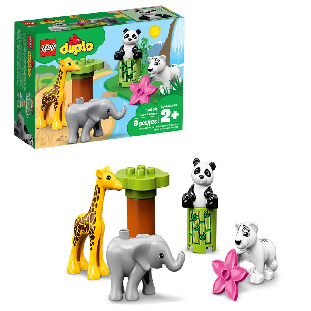LEGO 10904 Duplo Baby Animals – Educational Building Blocks Set for Toddlers, Animal Learning Toy for Kids 2+ Years