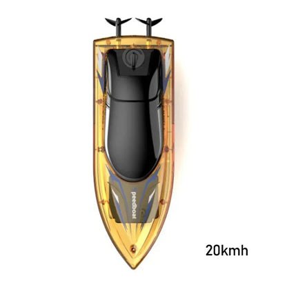 High Speed Remote Control Speedboat 2.4GHz Colorful Lights Waterproof Boat - Jaiman Toys
