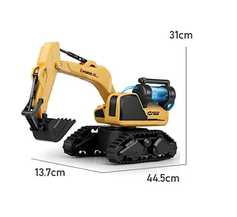 Gesture Sensing Excavator Le Neng Simulation Hydraulic Drive Remote Control Engineering Children car Model Toys - Jaiman Toys