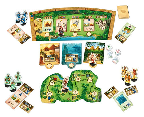 Queen Games Risky Adventure Board Game by Anthony Rubbo | Dice Rolling, Push Your Luck & Set Collection Strategy Game | 2–4 Players | Ages 8+