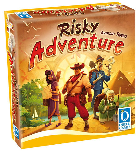 Queen Games Risky Adventure Board Game by Anthony Rubbo | Dice Rolling, Push Your Luck & Set Collection Strategy Game | 2–4 Players | Ages 8+