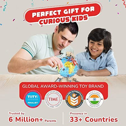 Smartivity Globe TROTTERS Augmented Reality STEM Educational DIY Fun Toy with Free App, Educational &amp; Construction based Activity Game for Kids 8 to 14, Gifts for Boys &amp; Girls, Made in India