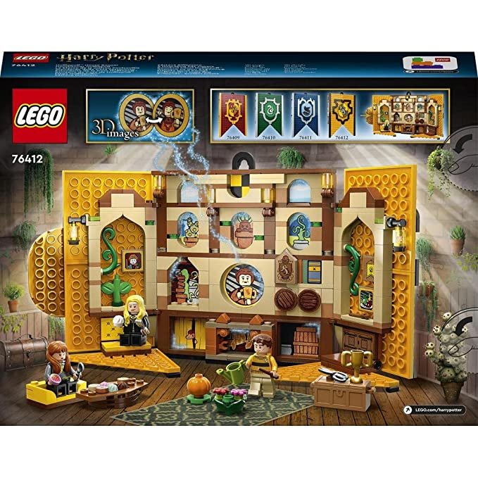 LEGO 76412 Harry Potter Hufflepuff House Banner Building Toy Set (313 Pcs)