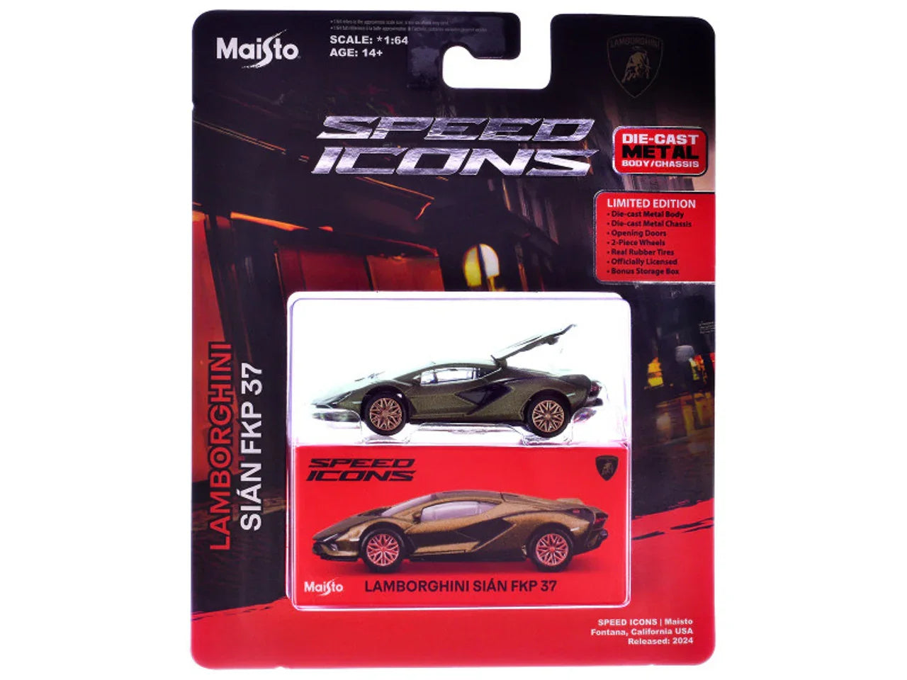 Maisto 1:64 Lamborghini Sián FKP 37 – Green | Speed Icons Diecast Model Car - Jaiman Toys