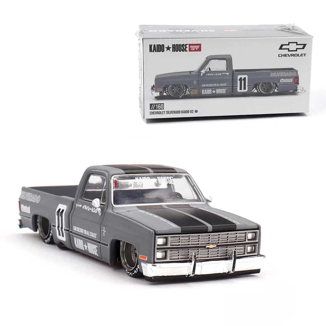 Mini GT 1/64 Chevrolet Silverado KAIDO V2 Diecast Scale Model Car - Jaiman Toys