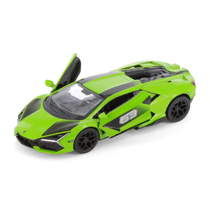 KiNSMART Lamborghini Revuelto Livery Edition – Green – 1:38 Scale Die-Cast Model Toy Car - Green - Jaiman Toys