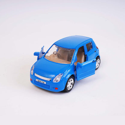 Centy Swift Car Pull Back Toy | Blue Hatchback Toy Car with Openable Doors for Kids Age 3+