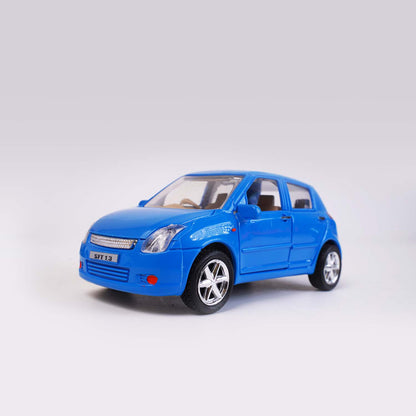 Centy Swift Car Pull Back Toy | Blue Hatchback Toy Car with Openable Doors for Kids Age 3+