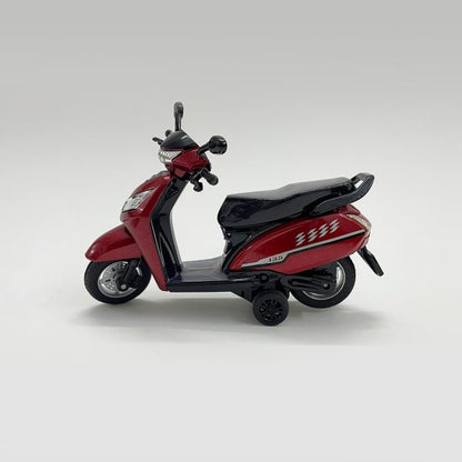 Centy Toys Fun Wheels Bestiva Pull Back Scooter | Openable Seat & Rotatable Handle Bar | Friction Powered Toy Scooter | Red | 3+ Years