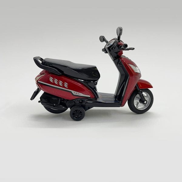 Centy Toys Fun Wheels Bestiva Pull Back Scooter | Openable Seat & Rotatable Handle Bar | Friction Powered Toy Scooter | Red | 3+ Years