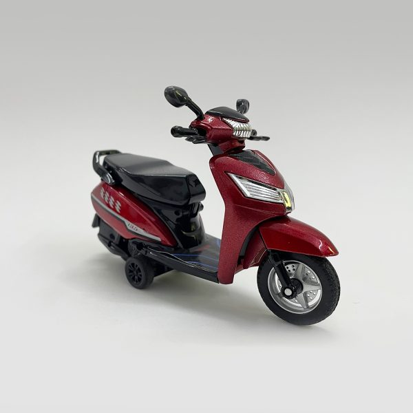Centy Toys Fun Wheels Bestiva Pull Back Scooter | Openable Seat & Rotatable Handle Bar | Friction Powered Toy Scooter | Red | 3+ Years