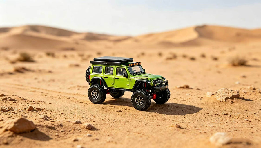 G.C.D 1:64 Jeep Wrangler LHD 2024 Diecast Model Car | Premium Off-Road Collectible | 2 Color Variants
