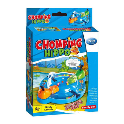(Box Damaged) Chomping Hippo 2 Player Board Game | Fast Marble Chomping Action Game for Kids, Boys, Girls & Adults | Indoor Family Fun | Age 3+ | Newly Launched