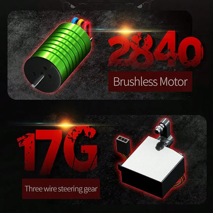 RC Model 1:16 – 16103 Pro MAX RC Car 4WD Off-Road | 70km/h Brushless High-Speed Racing Vehicle with Lights