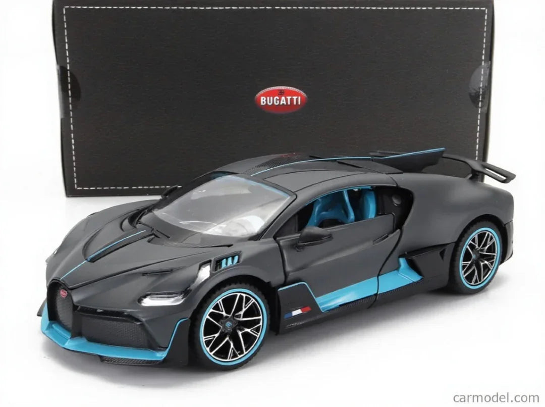 Rastar 1:24 Bugatti Divo Die-Cast Car Model – Grey Pull-Back Action with Lights & Sound (63900) - Jaiman Toys