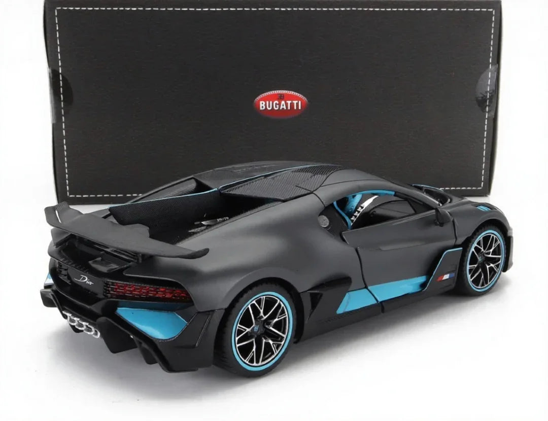 Rastar 1:24 Bugatti Divo Die-Cast Car Model – Grey Pull-Back Action with Lights & Sound (63900) - Jaiman Toys