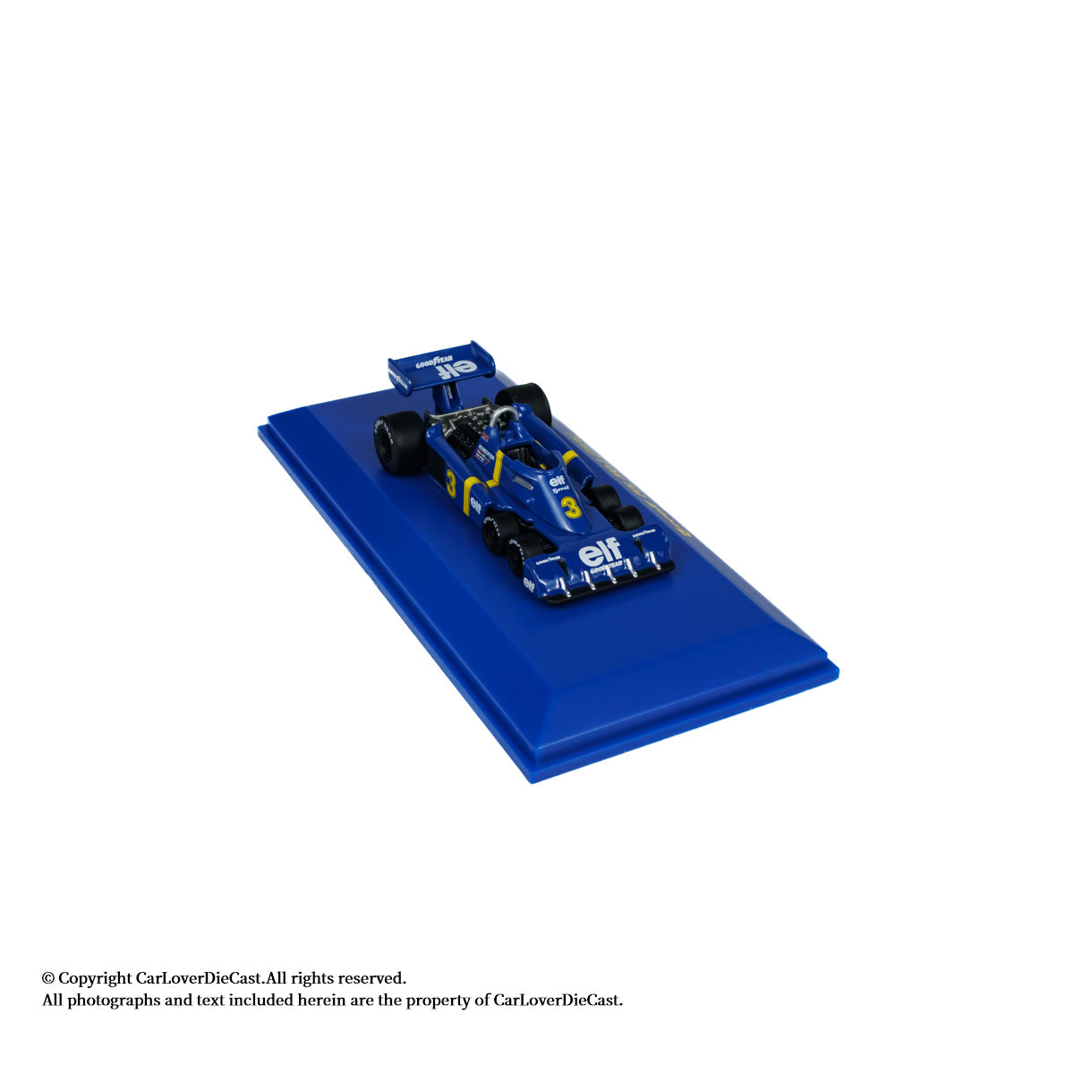 Kyosho 1:64 Tyrrell P34 No.3 1976 Die-Cast Formula Racing Car with Mini Book