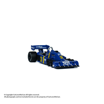 Kyosho 1:64 Tyrrell P34 No.3 1976 Die-Cast Formula Racing Car with Mini Book