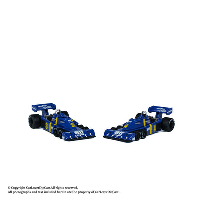 Kyosho 1:64 Tyrrell P34 No.4 1976 Die-Cast Formula Racing Car with Mini Book