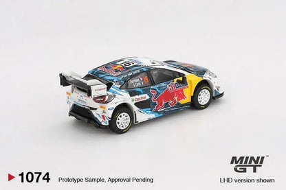 MINI GT 1:64 4-Car Die-Cast Set – Red Bull RB19 Verstappen, Abarth 595 LB-Works, Ford Puma Rally1 & Lancia Stratos HF