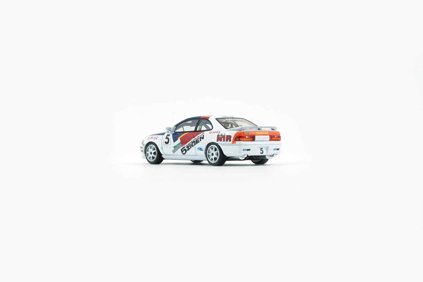 BM Creations 1:64 Toyota Levin 101 5ZIGEN #5 (RHD) Diecast Model Car | Premium Racing Collectible | 64B0485