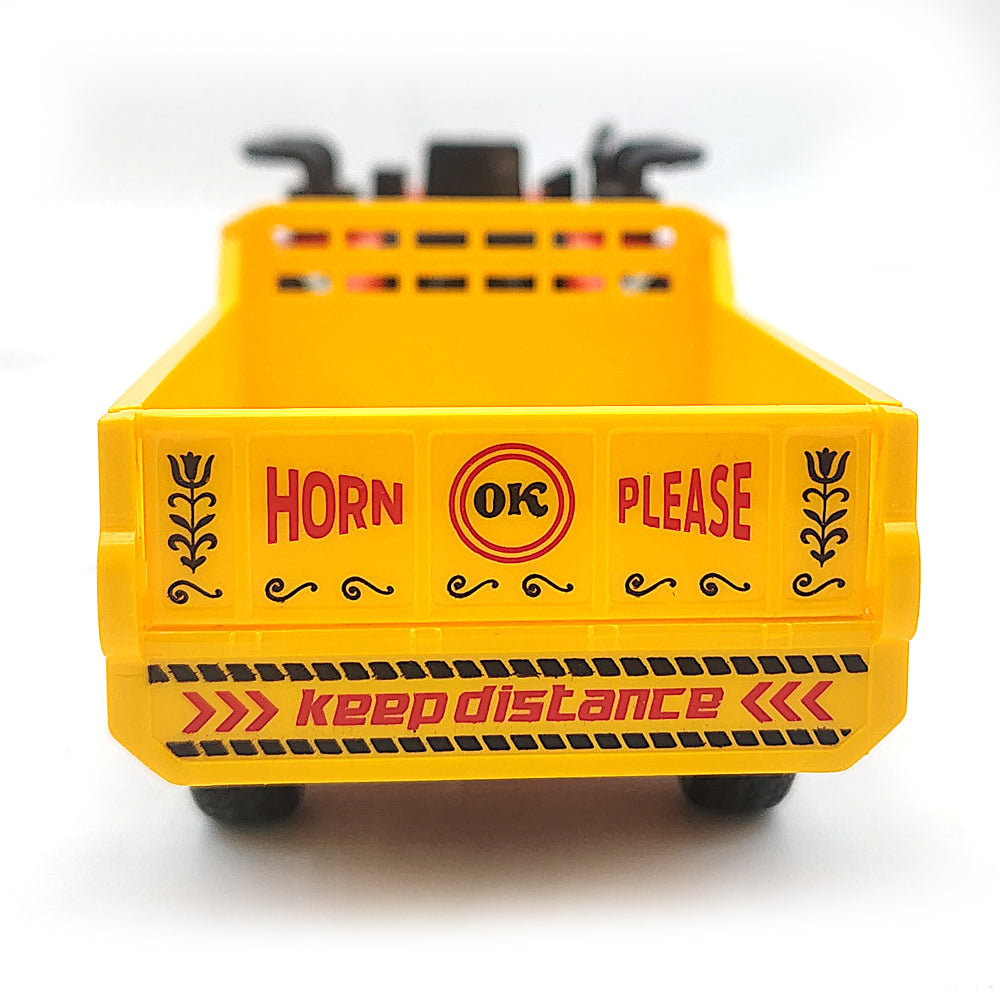 Centy Tractor Trolley Toy | Friction Powered Farm Tractor with Detachable Yellow Cargo Trailer for Kids Age 3+