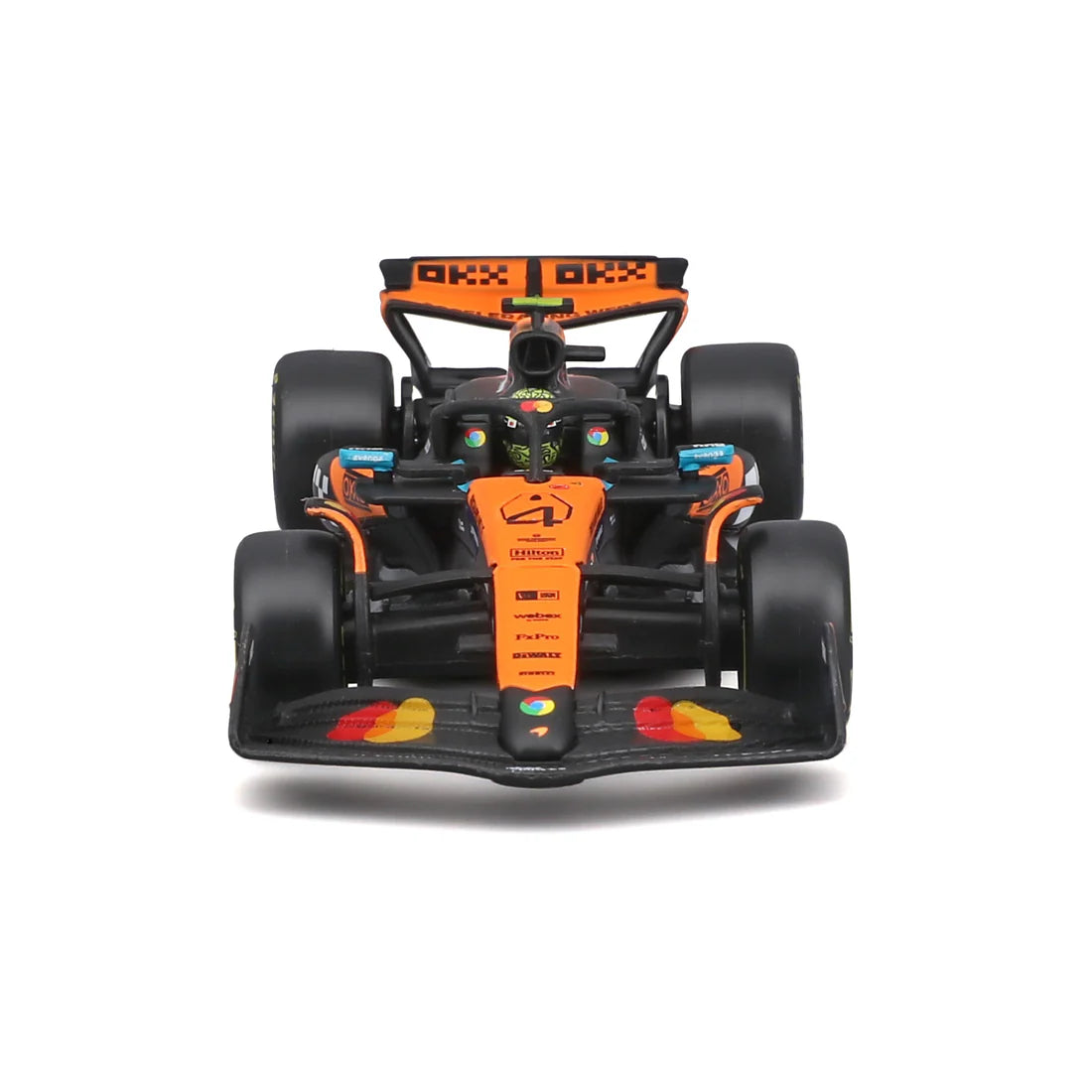 Bburago 1:43 McLaren MCL39 #4 Lando Norris 2025 Formula 1 Diecast Car with Display Base & Case