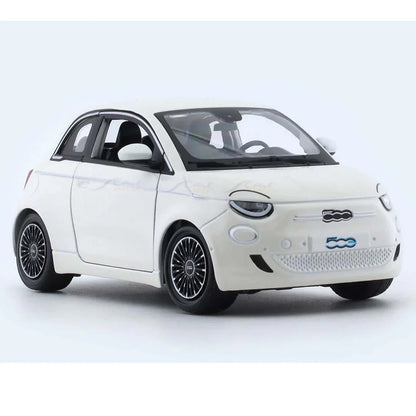 2023 Fiat 500e White 1:24 Scale Diecast Model Car by Bburago – Official Licensed Collectible - Jaiman Toys