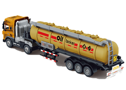 Joy Junction 1:24 Scale Oil Tanker Truck Toy with Light & Sound – 3+ Years